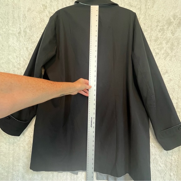 Canali Rain & Wind Tech Coat Loro Piana Sports Fabric Size 52 Reversible Silk - Picture 10 of 15